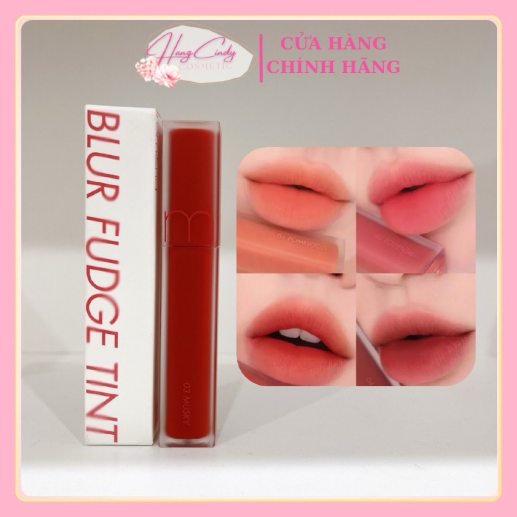 Son Romand Blur 04 Nâu Gỗ Trầm CHÍNH HÃNG Son Kem Lì Romand Blur Fudge Tint Màu 04 Radwood