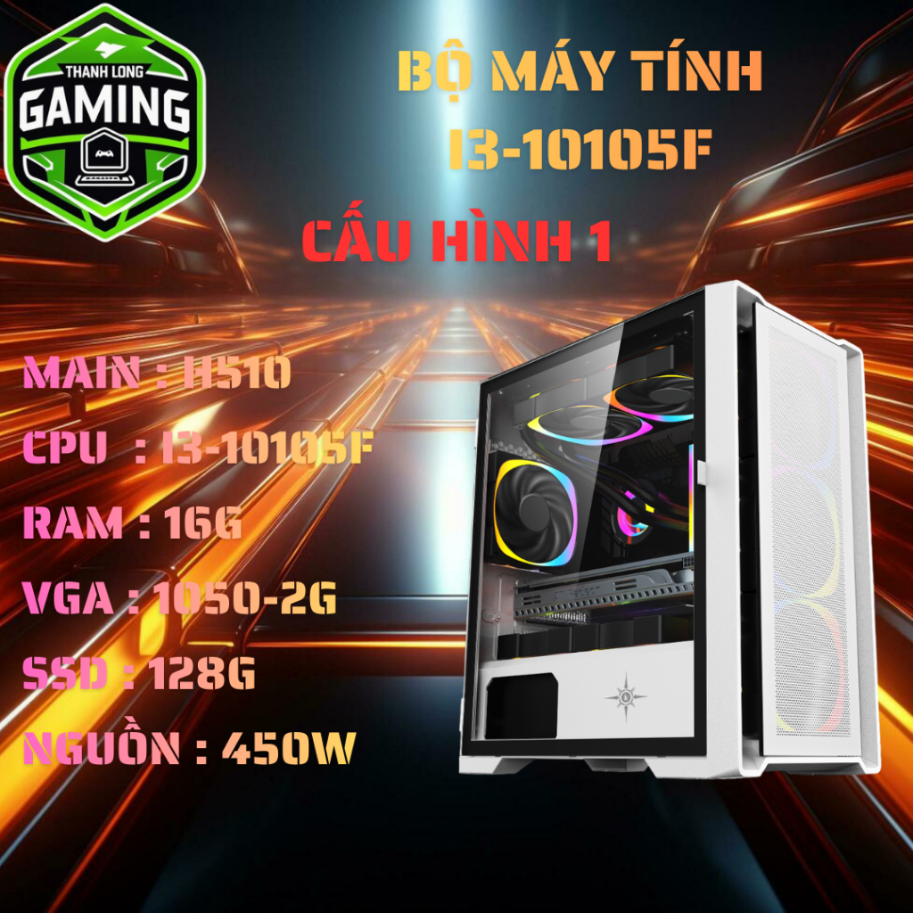 Bộ Máy Tính Main H510 CPU I3-10105F Ram VGA Tùy Chọn