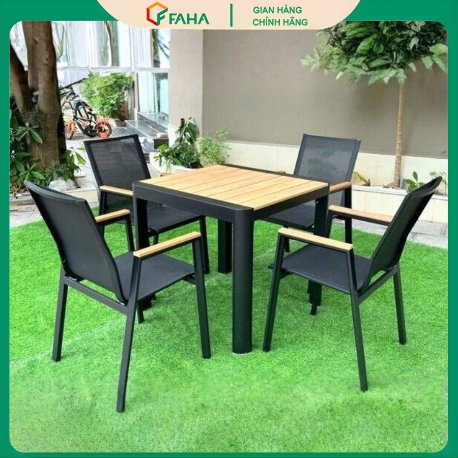 Bộ bàn ghế ngoài trời Polywood BGNT04