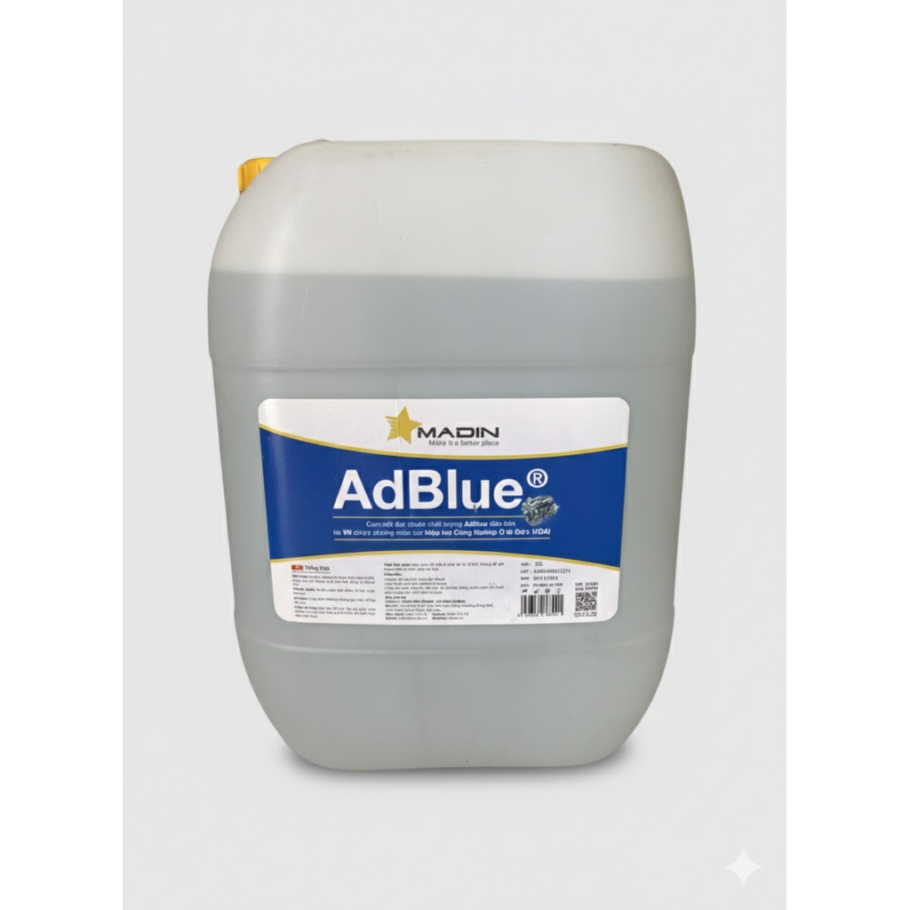 Dung Dịch Xử Lý Khí Thải URÊ AdBlue Giúp xe đạt các tiêu chuẩn khí thải Euro 4, Euro 5 và Euro 6 Can
