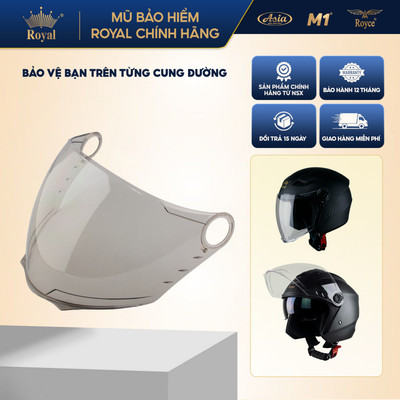 Kính thay thế mũ bảo hiểm 3/4 Royal M268, Royce XH01 M668 đi xe máy