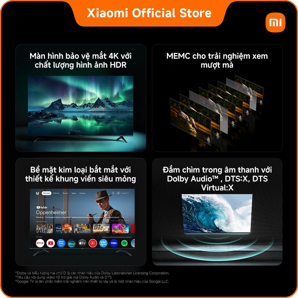 [TV Mới-Độc quyền online] Xiaomi TV A 43'' 2026(UHD) | Màn hình bảo vệ mắt 4K với chất lượng hình ảnh HDR | BigBuy360 - bigbuy360.vn