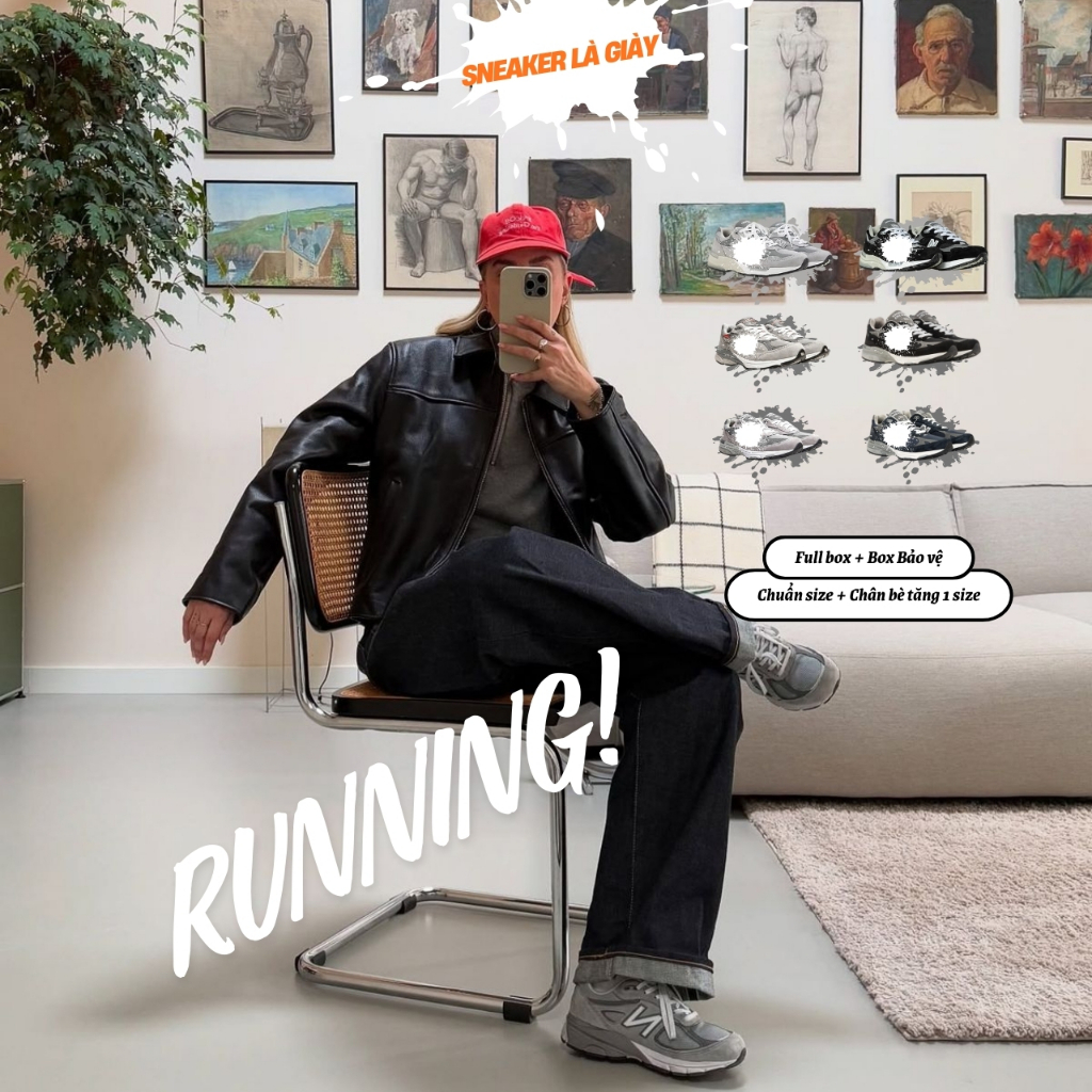 Giày Thể Thao Nam Nữ Running - Sneaker Chạy Bộ - Mã 90 92 93 Nhiều phối màu