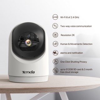 Camera WiFi trong nhà Tenda CP3/CP3 PRO/RP7 Full HD 3MP/5MP, Xoay ngang/nghiêng 360°, Tương tác hai chiều