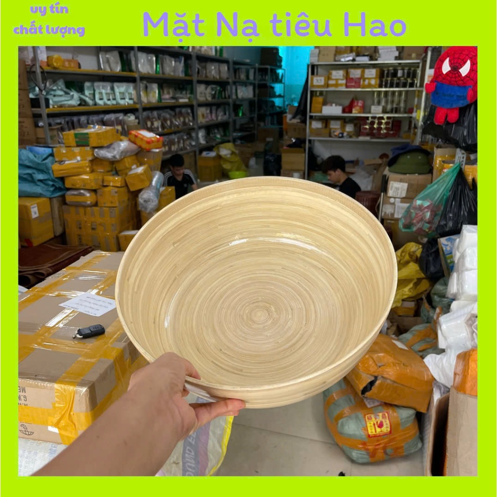 Chậu tre 30cm bát tre 15cn ngâm tay ngâm chân tiện dụng dưỡng sinh thư giãn spa