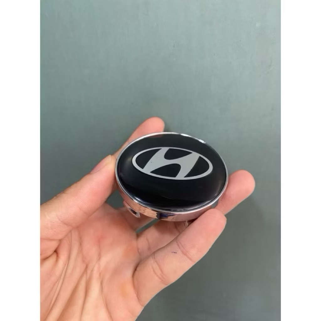 4 chiếc Logo lazang bánh xe Hyundai I10, Elantra, Santafe, I20, I30, Sonata, Avante, - Đường kính: 6