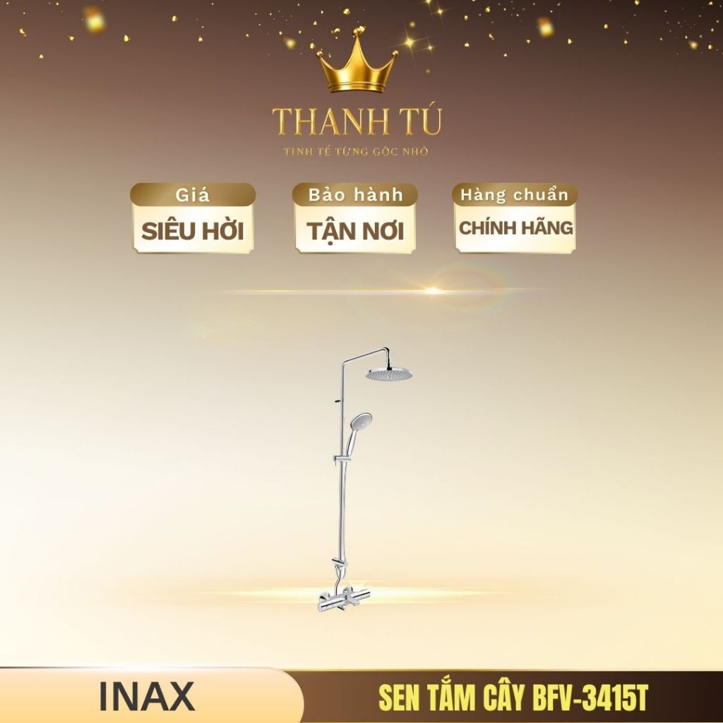 Sen tắm cây nhiệt độ INAX BFV-3415T Sử dụng công nghệ van nhiệt hiện đại