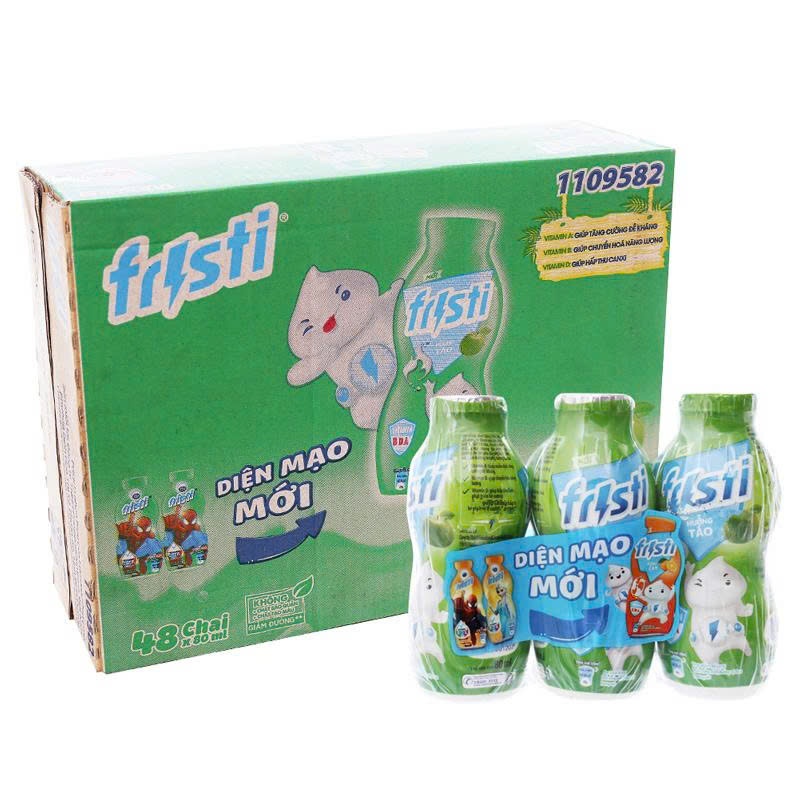 Sữa Fristi Chai Táo 80Ml (48 Hộp) thùng