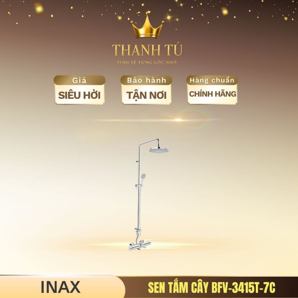 Sen tắm cây nhiệt độ INAX BFV-3415T-7C chất liệu cao cấp, bền đẹp theo thời gian