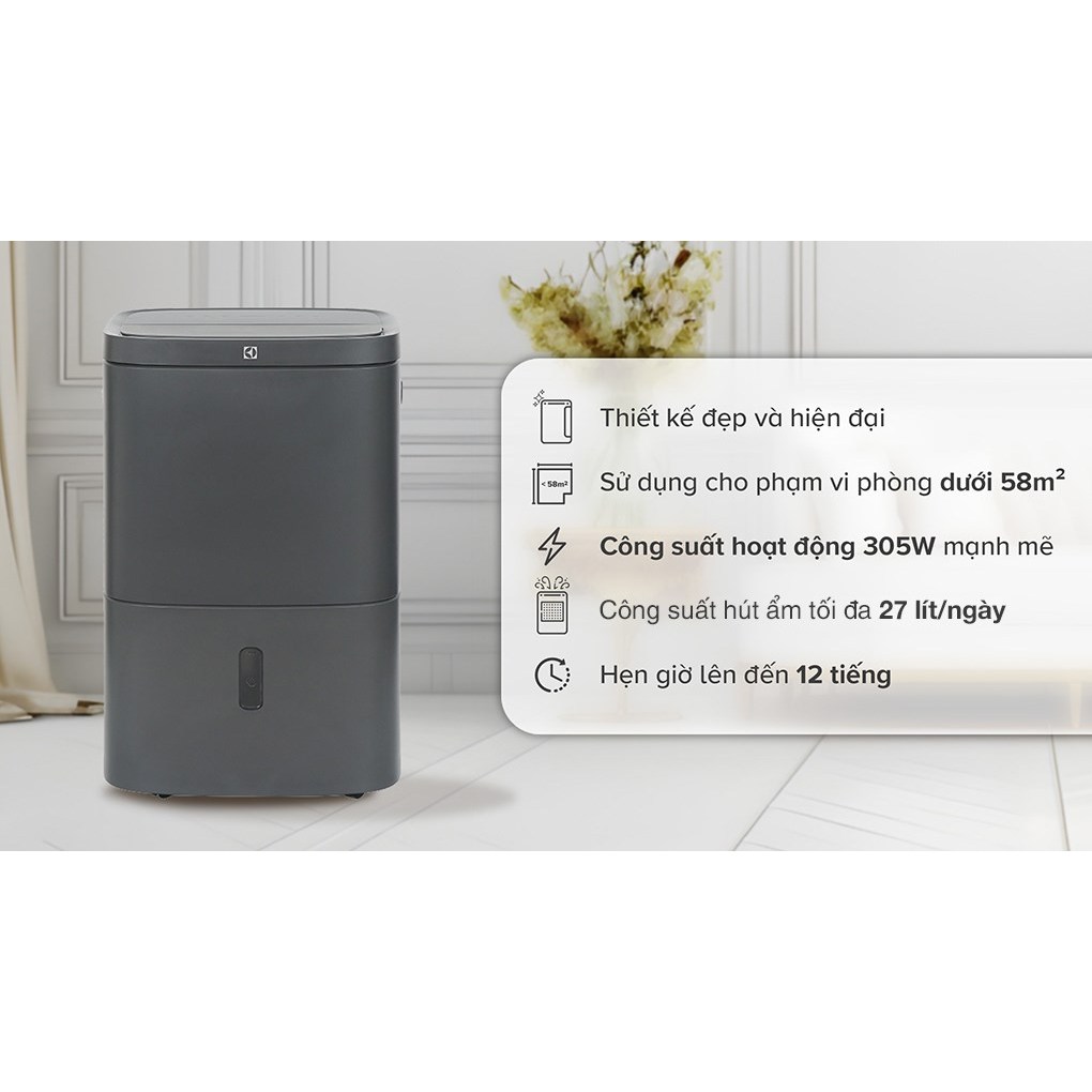 Máy hút ẩm Electrolux EDH14TRBD2 giá rẻ, hàng Electrolux chính hãng