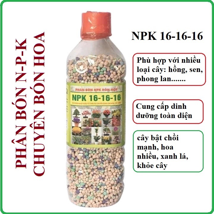 Phân bón viên NPK 16-16-16 Nhập khẩu chuyên dùng bón hoa cây cảnh