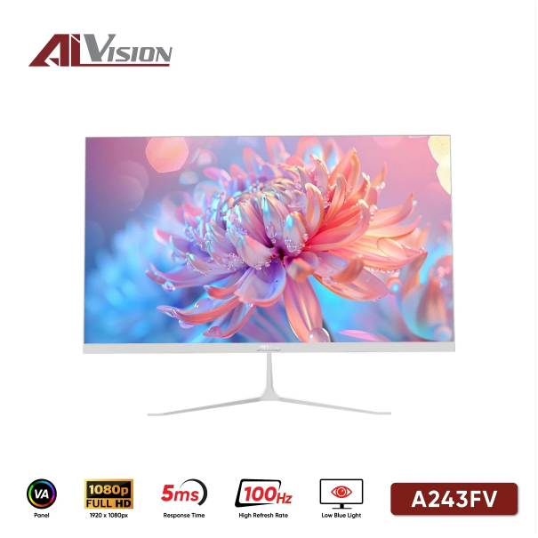 Màn Hình 24 Inch 100Hz FHD | AiVision A243FV Gaming | New - Chính Hãng BH 24T