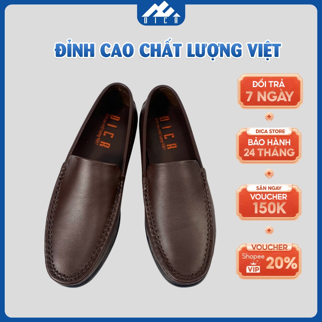 Giày Da Nam DICA Mẫu Mới 2026, Kiểu Dáng Da Trơn, Đường May Chắc Chắn, Tinh Tế,Form Dáng Sang Trọng,