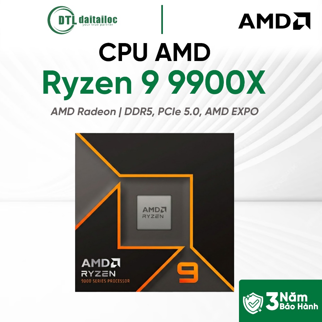 CPU AMD Ryzen 9 9900X | Chính Hãng | Bảo Hành 36 Tháng