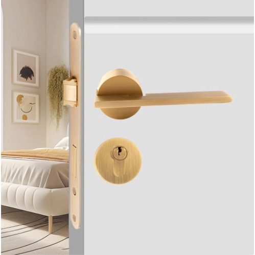 Tay nắm phân thể Slim Bar Gold chất liệu đồng, kiểu dáng thanh mảnh tinh tế DT702