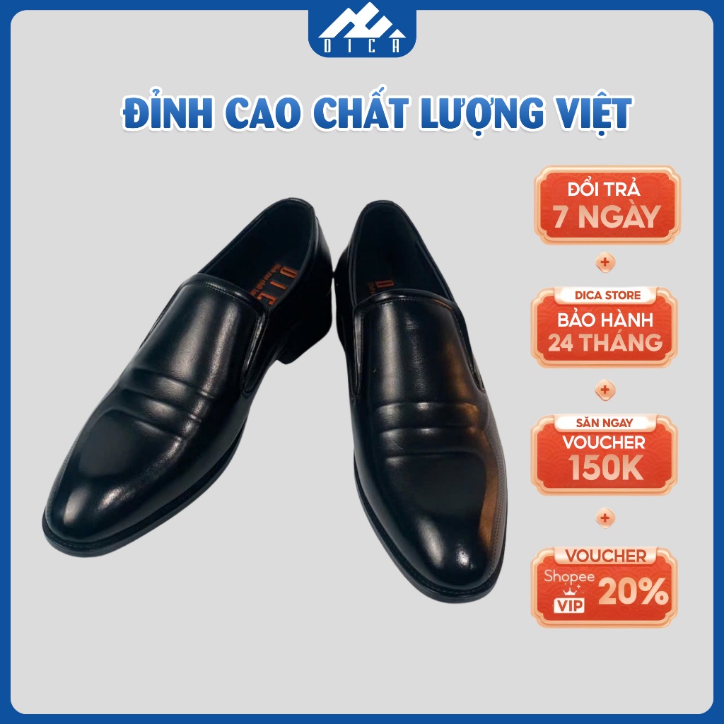 Giày Da Nam DICA Mẫu Mới 2026, Kiểu Dáng Đơn Giản, Tinh Tế, Chất Da Cao Cấp, Form Dáng Sang Trọng