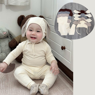 Set Body Thỏ dài tay kèm quần không chun cho bé - QATD01