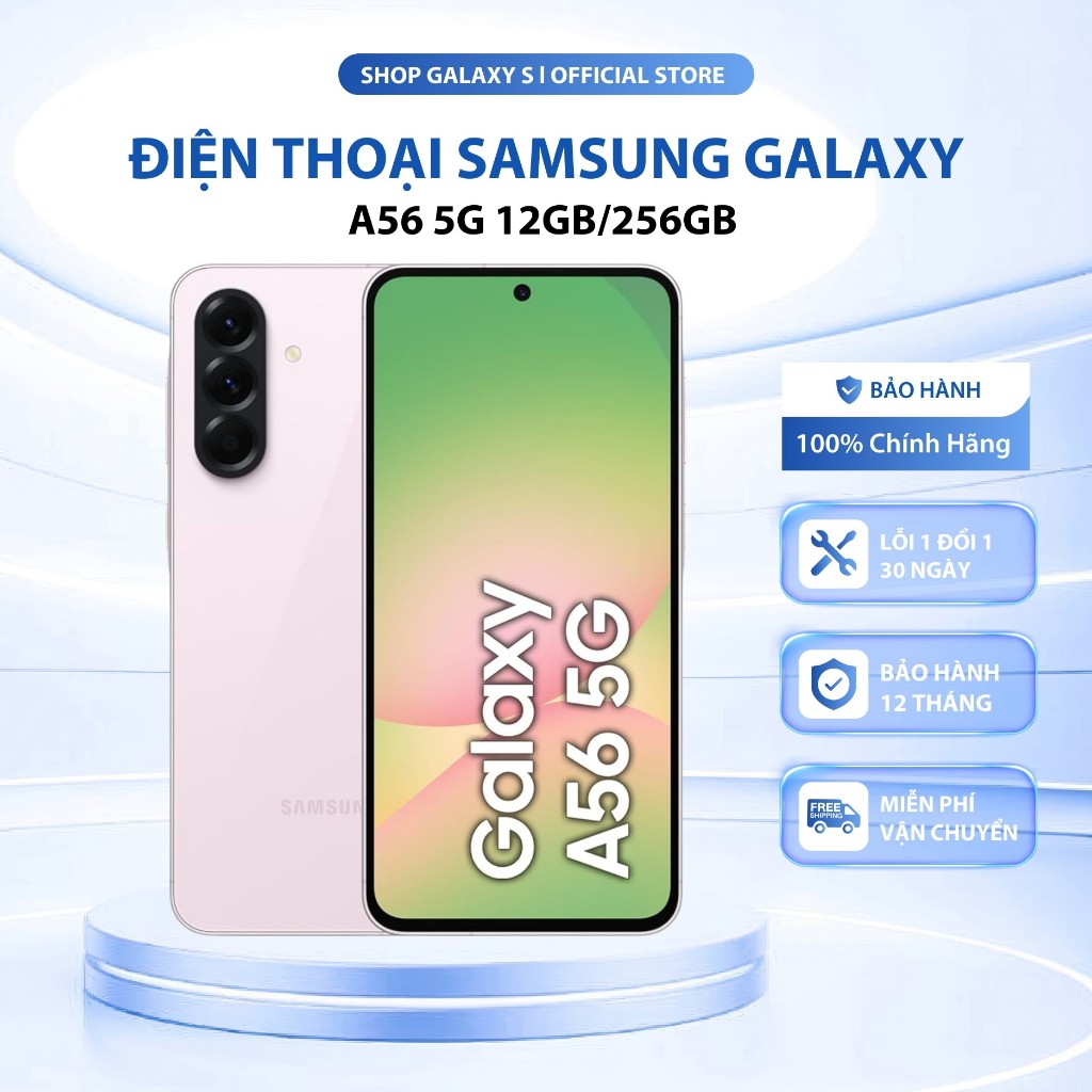 Samsung Galaxy A56 5G 12GB 256GB Chính Hãng - Chip Exynos 1580, Màn Super AMOLED 120Hz, Chụp Ảnh Nét