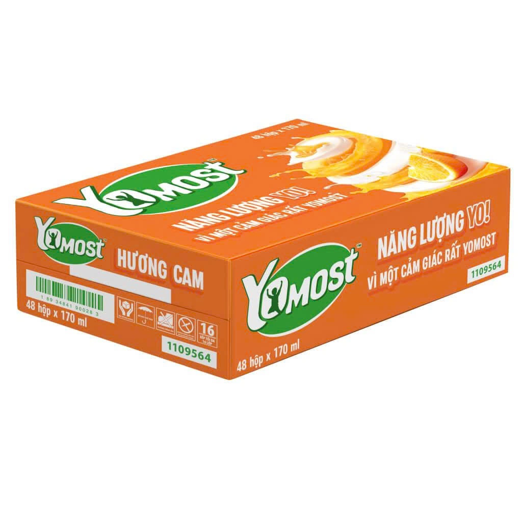 Sữa Yomost Cam 170ml (48 Hộp) thùng
