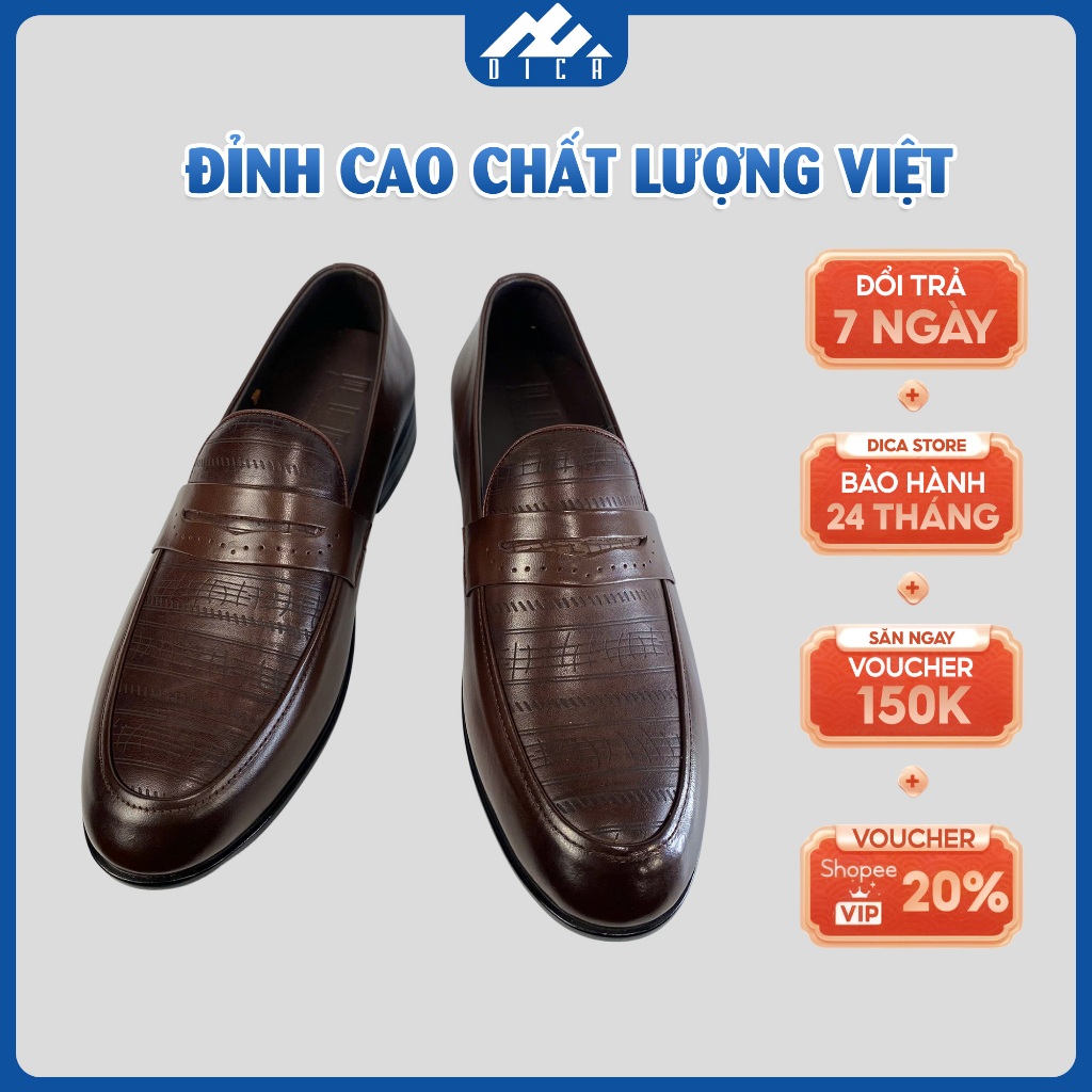 Giày Da Nam DICA Mẫu Mới 2026, Họa Tiết Tinh Tế, Chất Liệu Da Thật Cao Cấp, Form Dáng Thời Thượng, 2