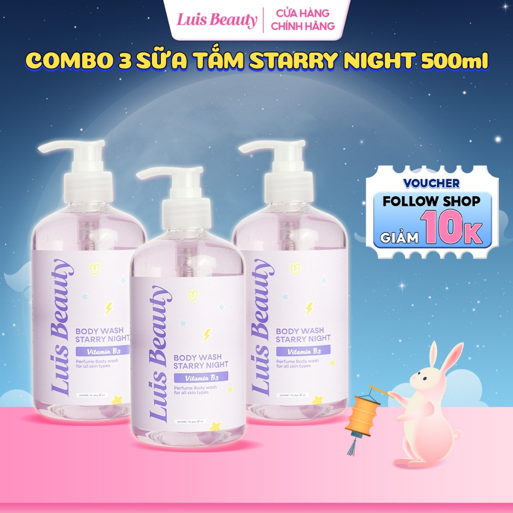 [DEAL SỈ] Sữa Tắm Nước Hoa Luis Beauty 500ml Dưỡng Ẩm Sáng Da Lưu Hương Lâu