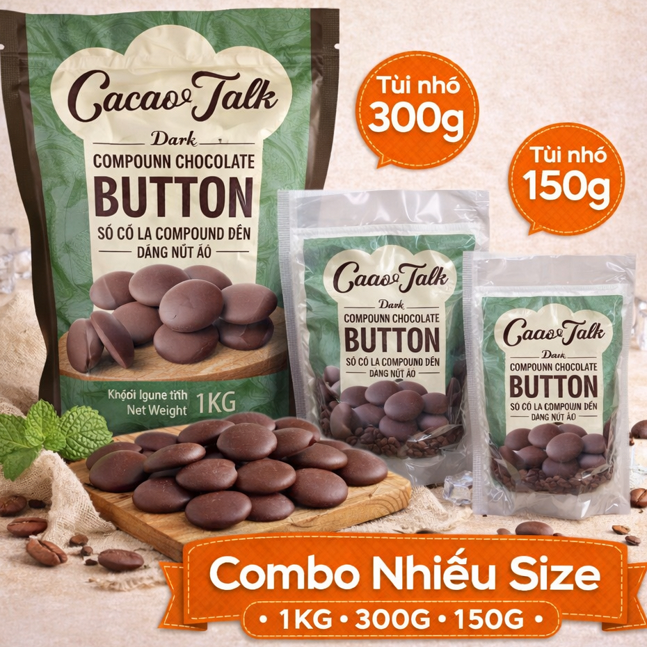 Socola compound cao cấp làm socola Dubai túi 300gr