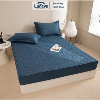 Luneva Ga Bọc Đệm Cotton Chải Mịn Ôm Khít Mềm Mịn Thoáng Khí Nhiều Màu Sang Trọng Cho Giường Cao Cấp - Nhiều Kích Cỡ