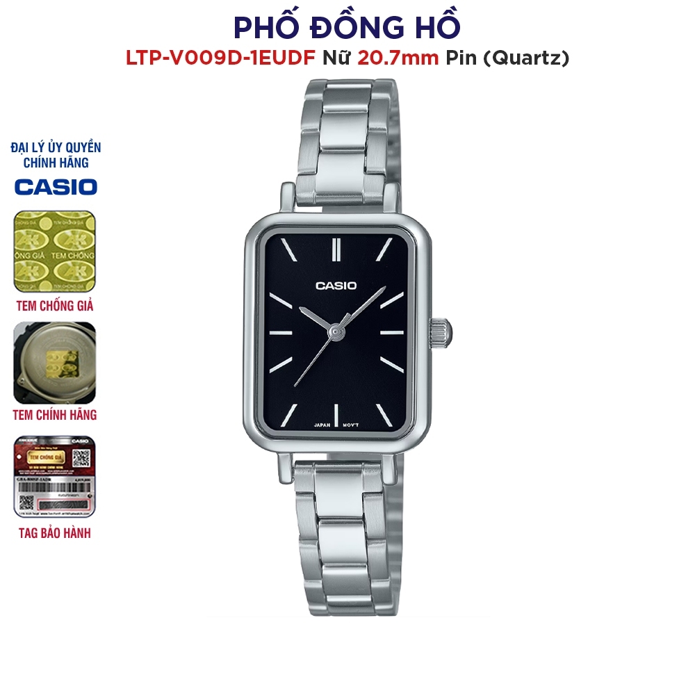Đồng hồ nữ dây kim loại Casio Anh Khuê LTP-V009D-1EUDF