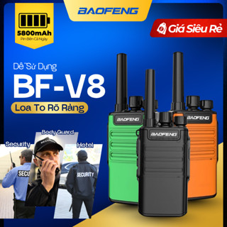[SALE SỐC]Bộ Đàm BaoFeng BF-V8 | Liên Lạc 5KM | Pin Trâu 5800mAh |16 Kênh UHF/VHF |Bảo Hành 12 Tháng