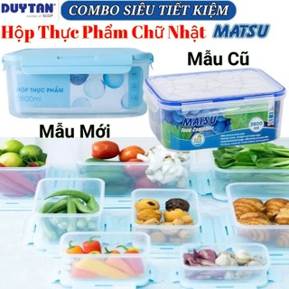 💥combo siêu tiết kiệm hộp thực phẩm matsu 2800ml duy tân, nhựa pp chính hãng 💥