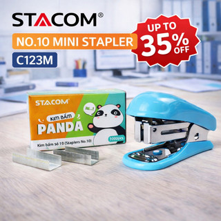 [Xả kho] Dập ghim mini Panda | Kim bấm số 10, kèm hộp đạn kim, bấm 10 trang | C123M