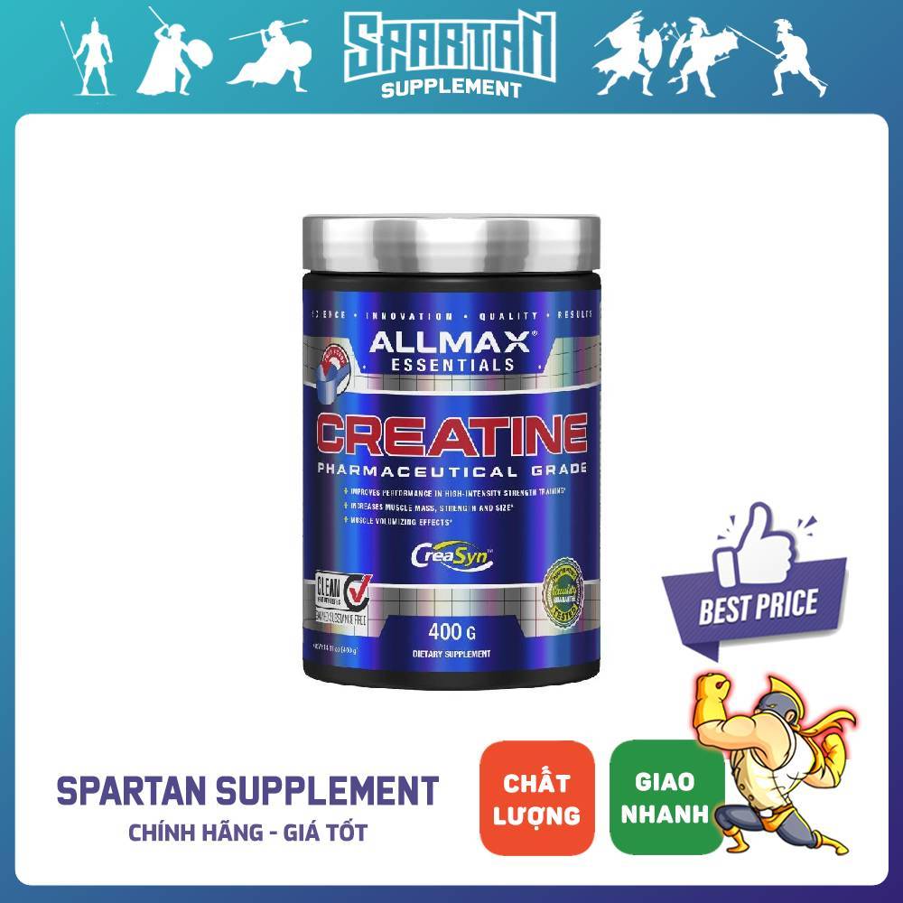 Creatine Allmax 400g – Tăng Power, Tăng Hiệu Quả Mỗi Buổi Tập