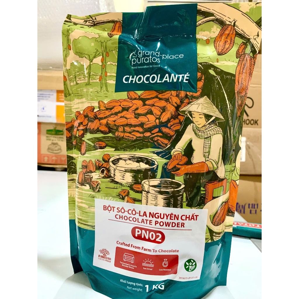 Bột Socola PURATOS chocolate nguyên chất  túi 1kg