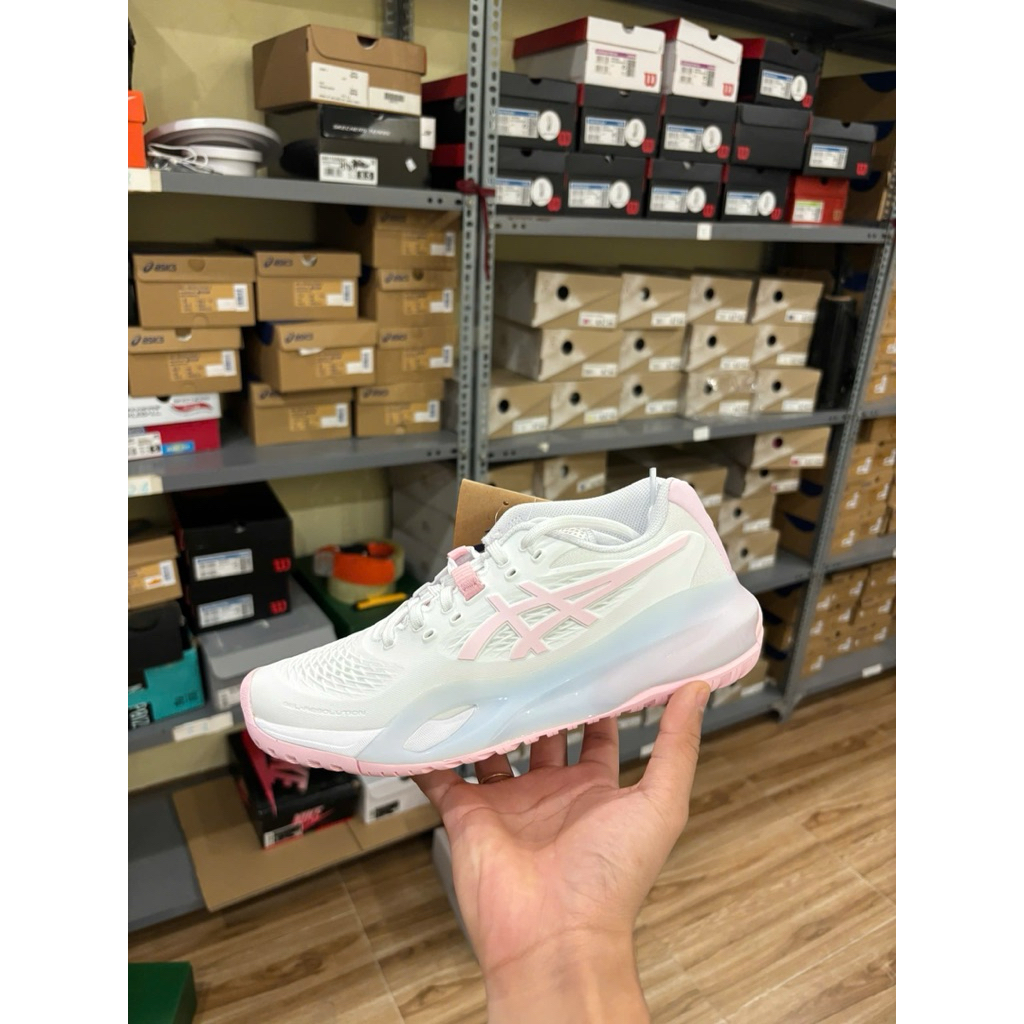 [Chuẩn chính hãng💯] ASICS GEL-RESOLUTION X ‘White / Pink Salt’ 1042A310-100