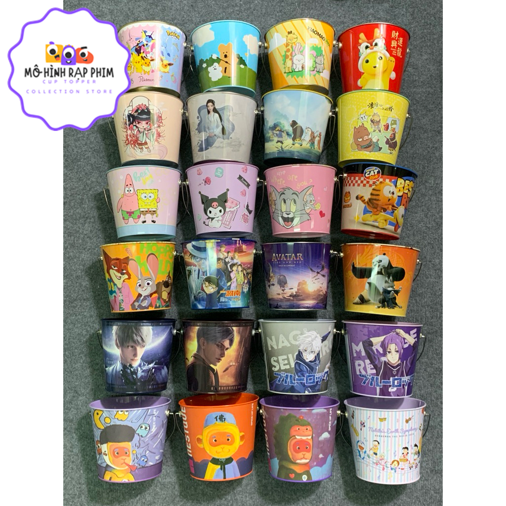 XÔ ĐỰNG BẮP, POPCORN BUCKET ZOOTOPIA 2, AVATAR 3, TÔN NGỘ KHÔNG, LOVE AND DEEPSPACE CHÍNH HÃNG ZINC