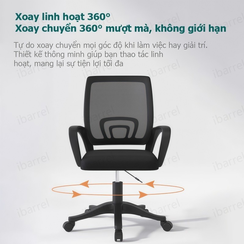 IB Ghế văn phòng thái học Ghế bành Mềm mại và thoáng khí Ổn định và chống trượt Có thể nâng được | BigBuy360 - bigbuy360.vn