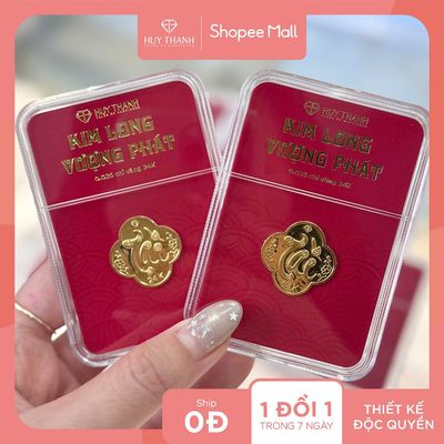 Quà Tặng Kim Long Vượng Phát LNTAI 0.025 Chỉ Vàng 24k Huy Thanh Jewelry