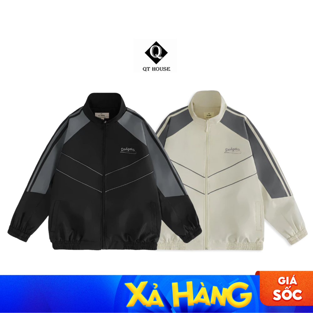 [Xả kho] Áo khoác gió Qthouse, áo khoác dù 2 lớp Unisex Jacket QTAK02