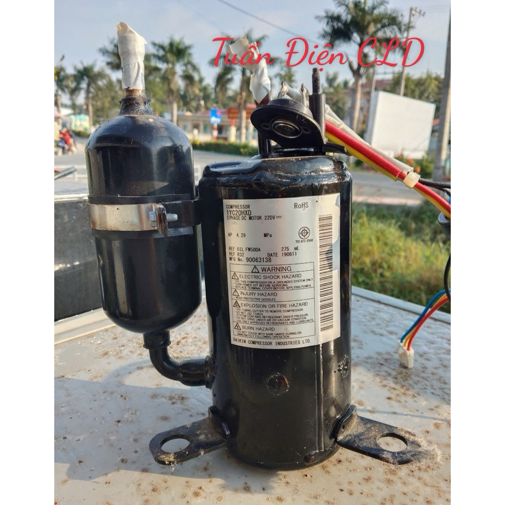 Block máy lạnh ĐAIKIN INVERTER GAS 32 1HP 1.5HP HÀNG THÁO MÁY BAO CHẠY