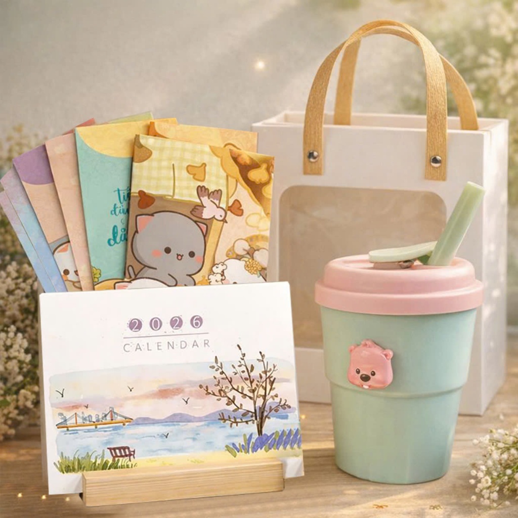 Set quà tặng sinh nhật vintage cho nữ cực cute