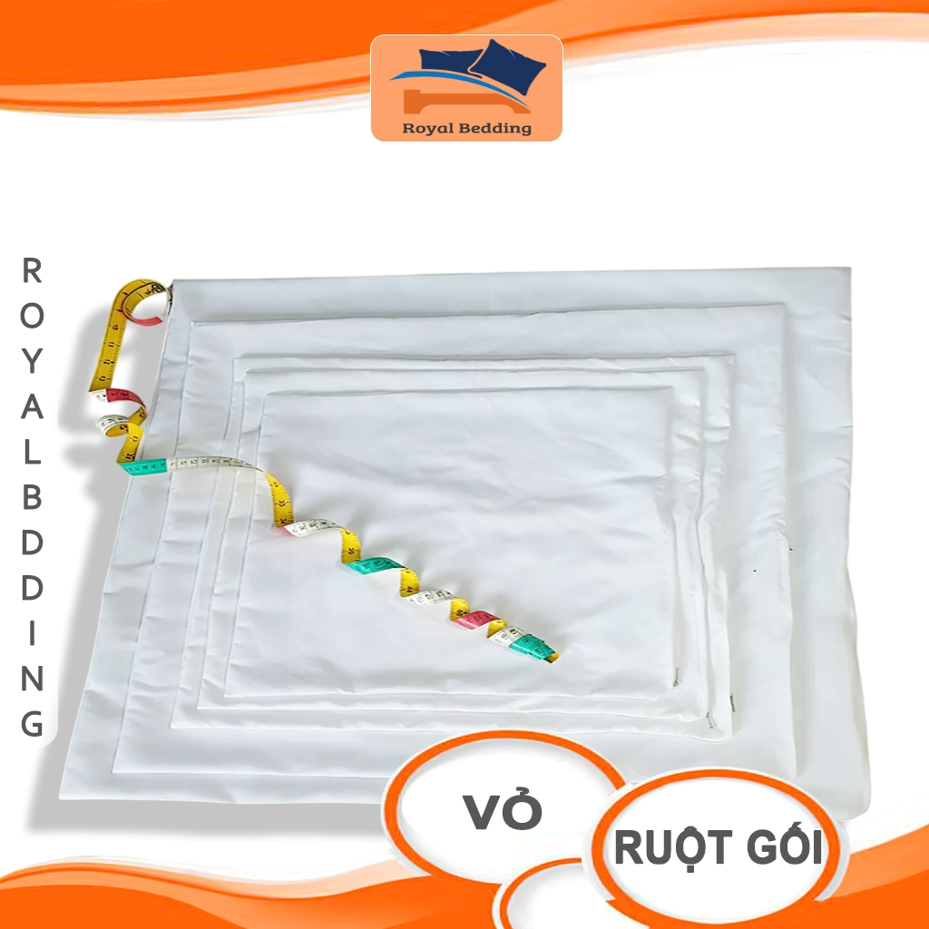 Vỏ Ruột Gối Trắng Thay Thế 35x50 45x65 50x70 Áo Lõi Gối Có Khóa Kéo Tiện Dụng