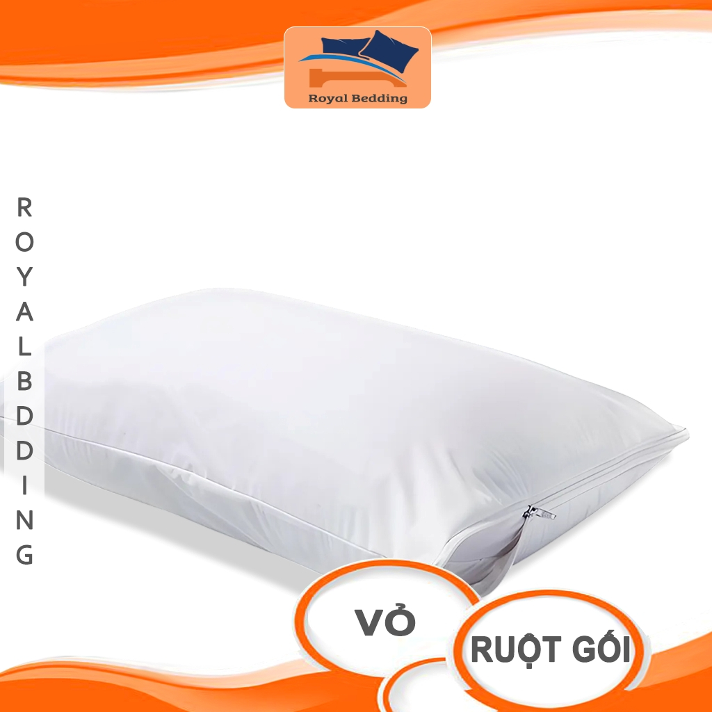 Áo Lõi Gối Nhồi Bông Gòn Cao Cấp 35x50 45x65 50x70 Vỏ Ruột Gối Trắng Mềm Mịn