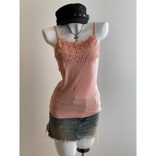 Cami 2 dây y2k 2hand phối ren