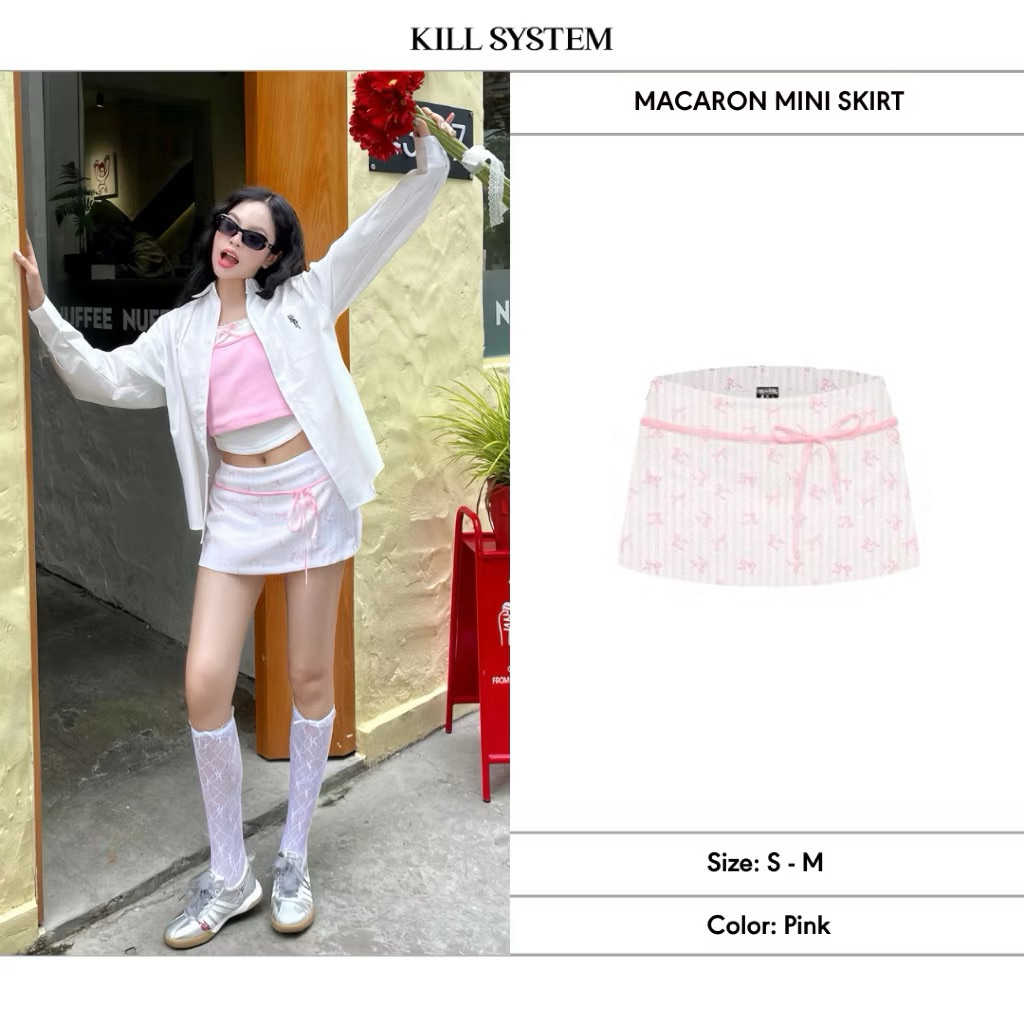 [PASS ĐỒ] Nguyên set Kill Systems bao gồm Áo sơ mi + Chân Váy + Áo hai dây ở trong