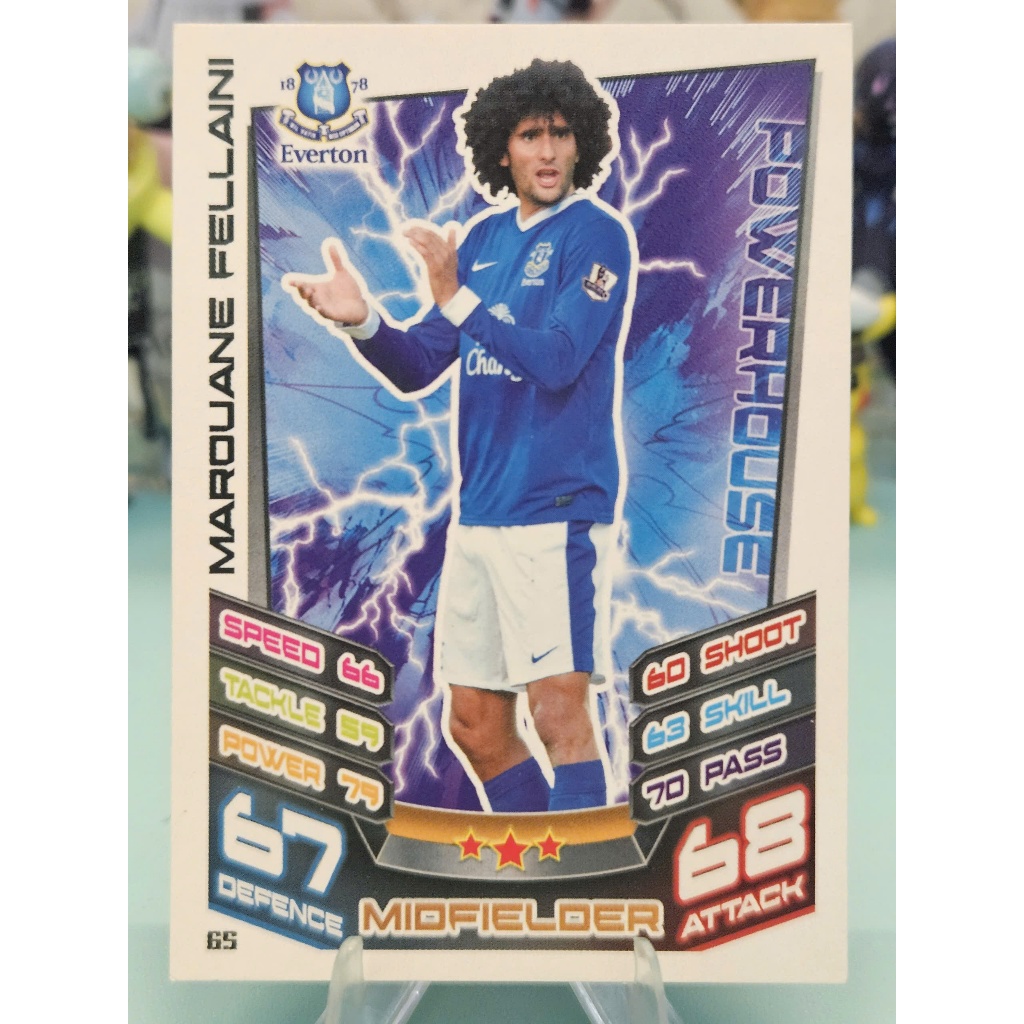 Thẻ Marouane Fellaini Topps Match Attax 2012/2013 (Everton) (12/13) (Bóng Đá)