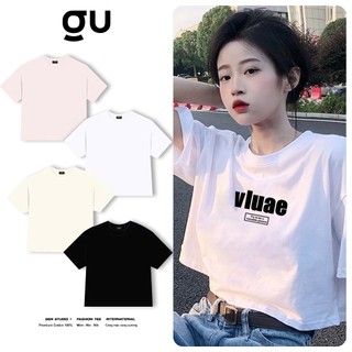 Áo Thun Croptop Nữ Y2K Cotton 100% - Áo Phông Croptop Basic Streetwear Form Lửng Cổ Tròn Mịn Đẹp Hot Trend Mới