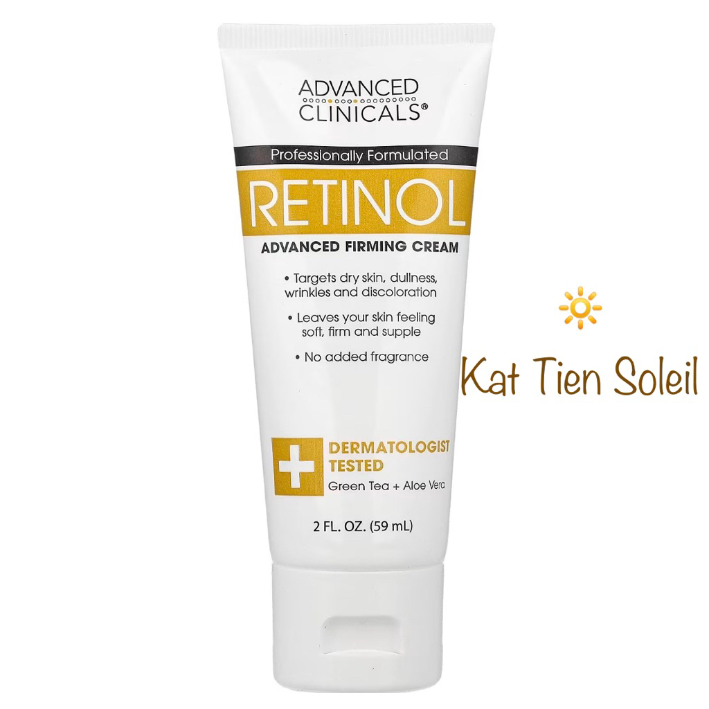 Retinol Body Cream 59ml Advanced Clinicals Hỗ trợ da lão hoá