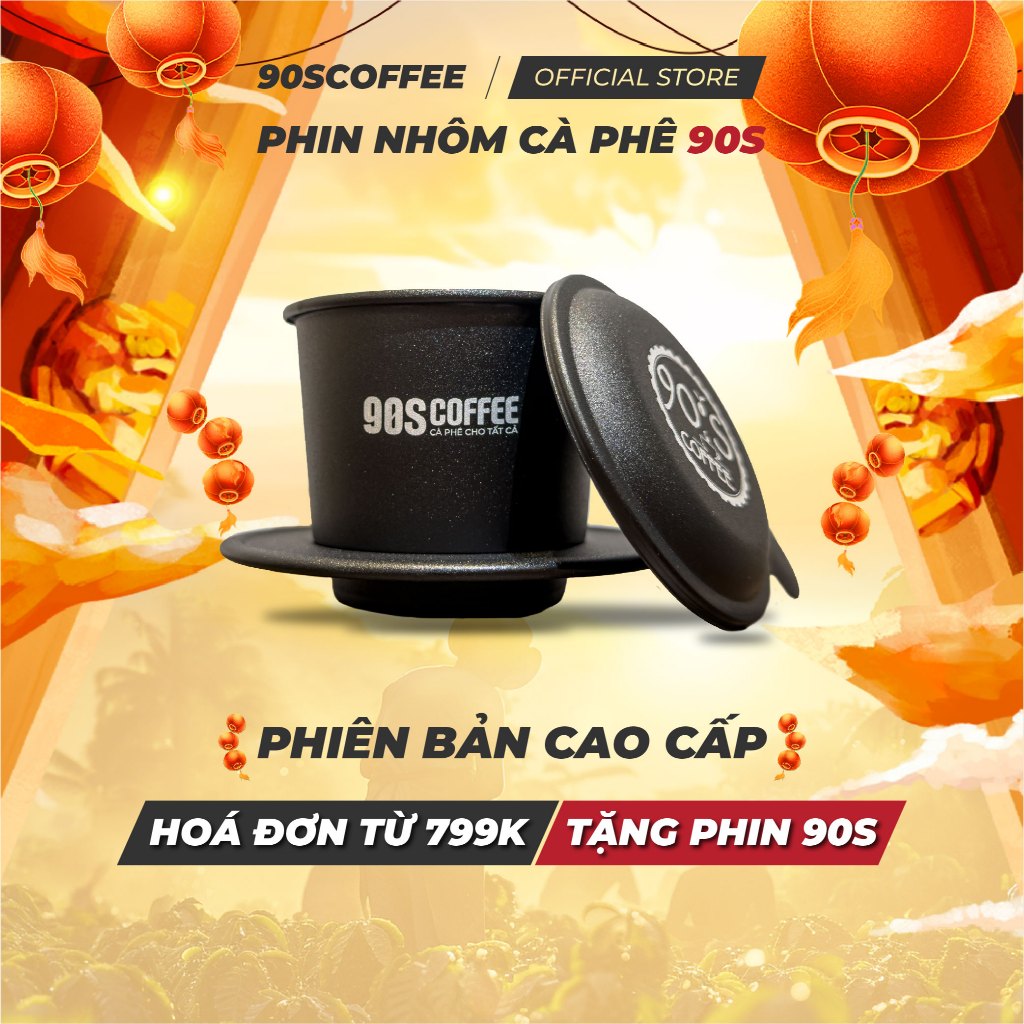 Phin Cà Phê - Phin Nhôm Cao Cấp Chống Gỉ - Dùng Pha Phin Truyền Thống | 90S COFFEE