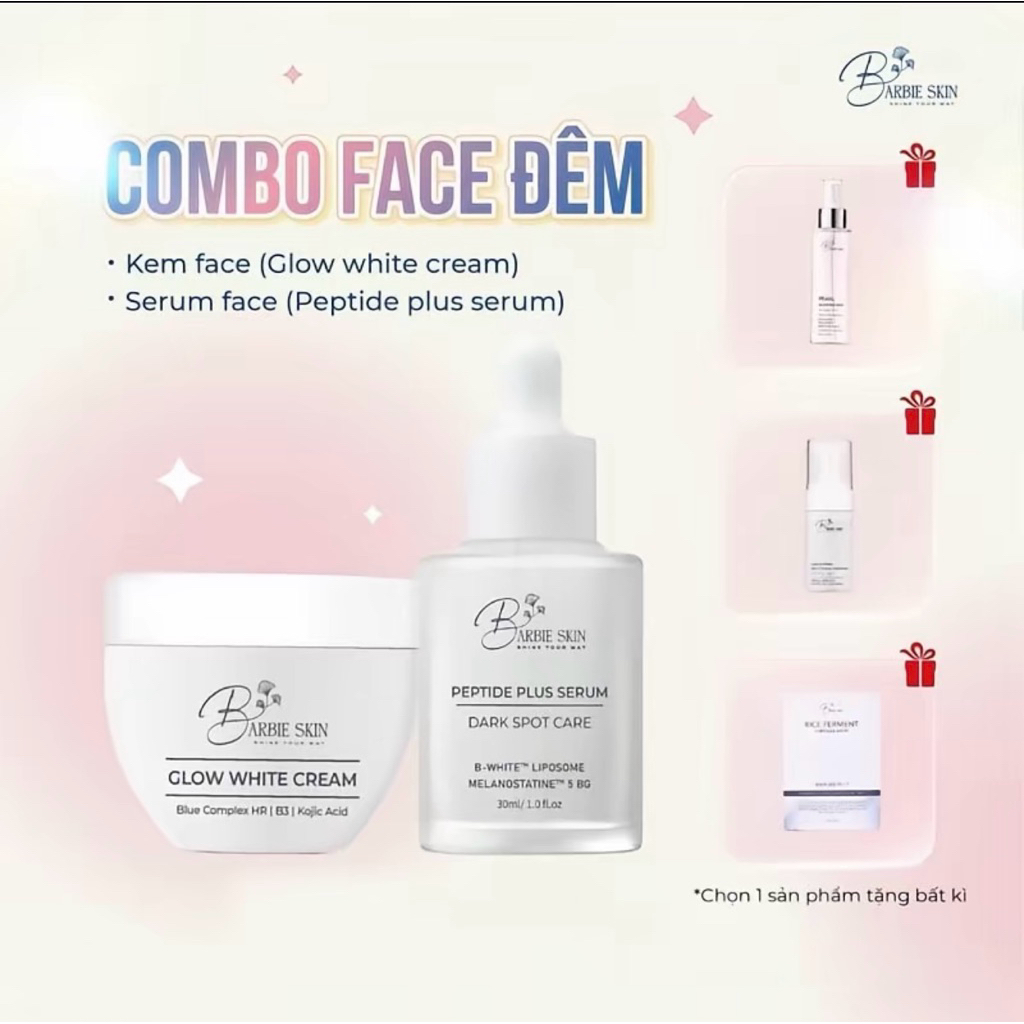 Combo face Barbie skin hàn