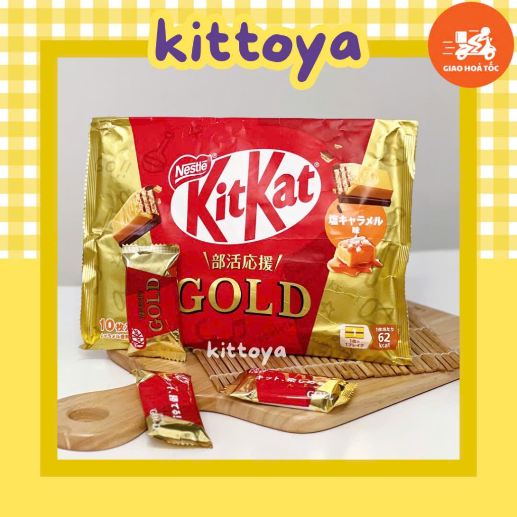 [ HỎA TỐC ] KITKAT GOLD KITKAT SOCOLA MIX CARAMEL BÁNH QUY NỘI ĐỊA NHẬT